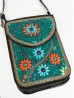 Hand-made Beaded Faux Leather Mini Purse